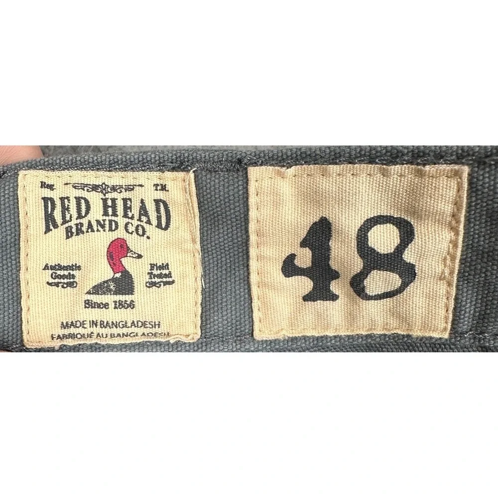 NEW Red Head Brand Co. Shorts Mens 48 Grey Canvas Cargo Safari Stretch Waist